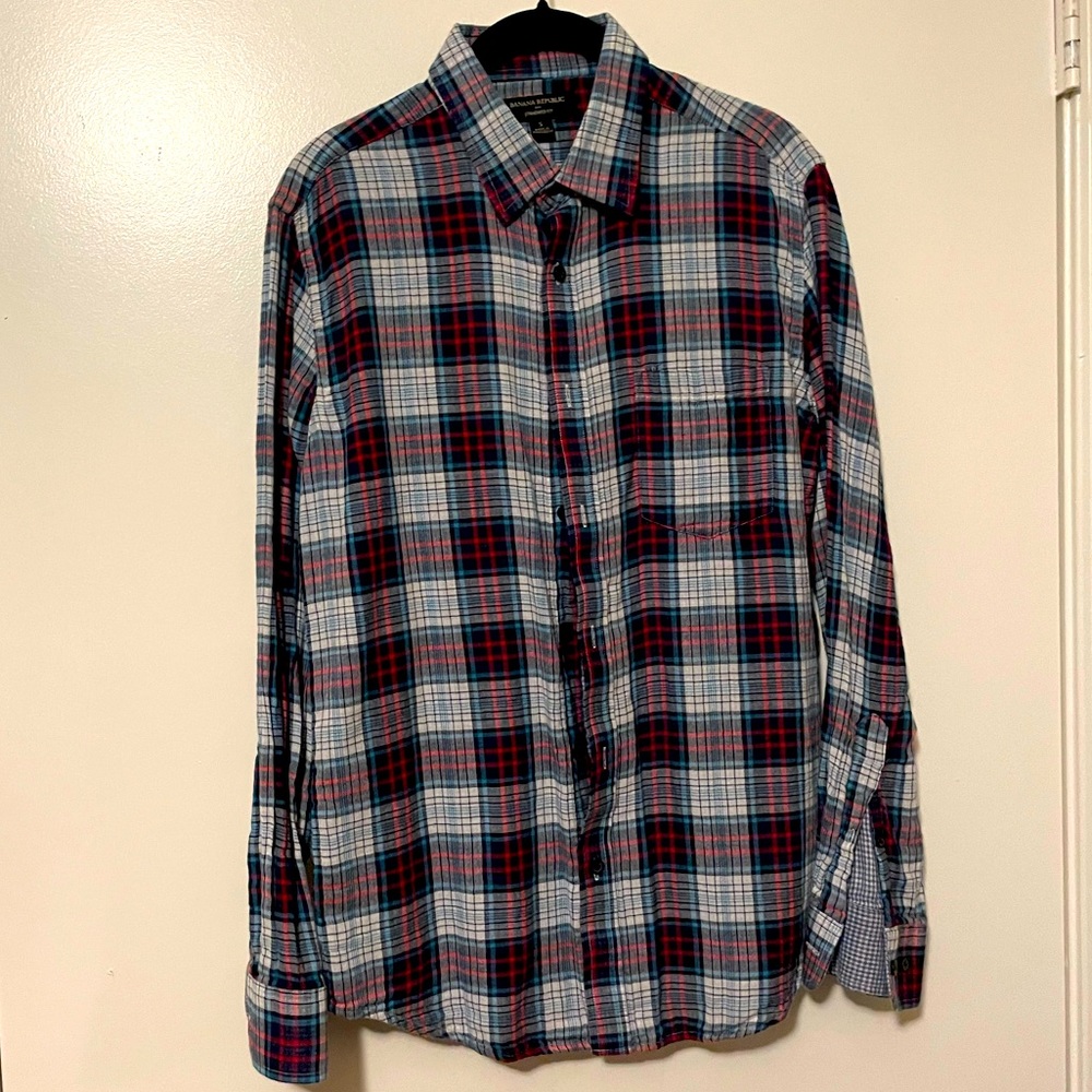 Banana Republic Plaid Button Down
